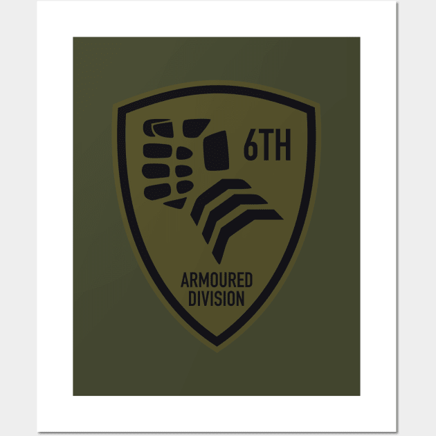 6th Armoured Division Wall Art by TCP